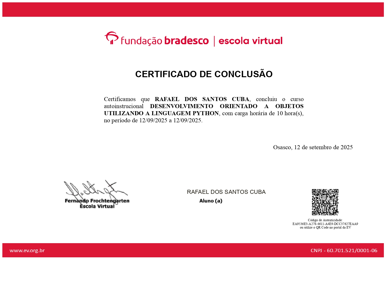 Certificado